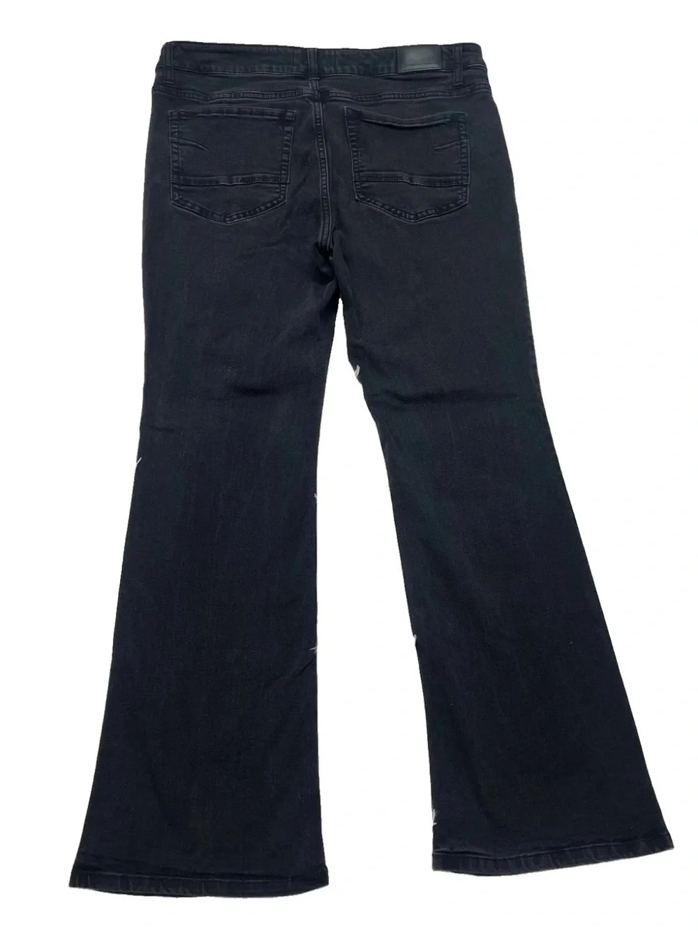 BKE Payton Bootcut Jeans Womens Size 31x31 Black Denim Stretch Buckle Mid Rise